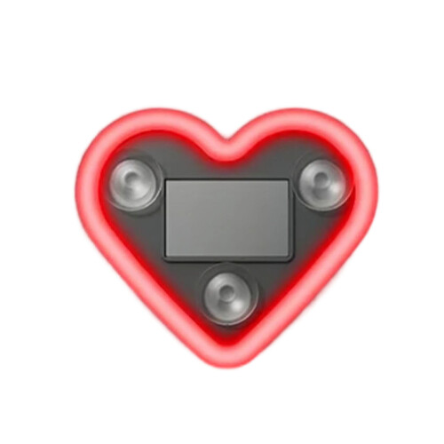 Solar-powered heart-shaped LED ambient light for car 1