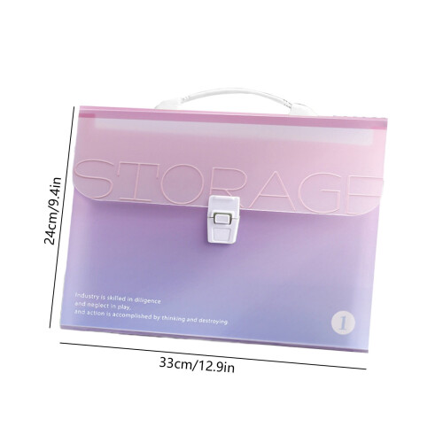 Handheld Organ Bag for Student Test Papers Plastic 2