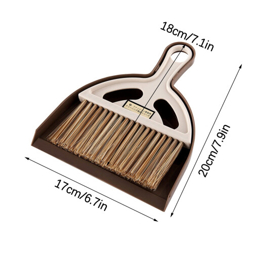 Hand Mini Broom and Dustpan Set Compact Portable 2-Piece 2