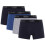 Ted Baker (S, Navy/Multicoloured) Ted Baker Mens Plain Boxer Shorts (Pack of 4) 1