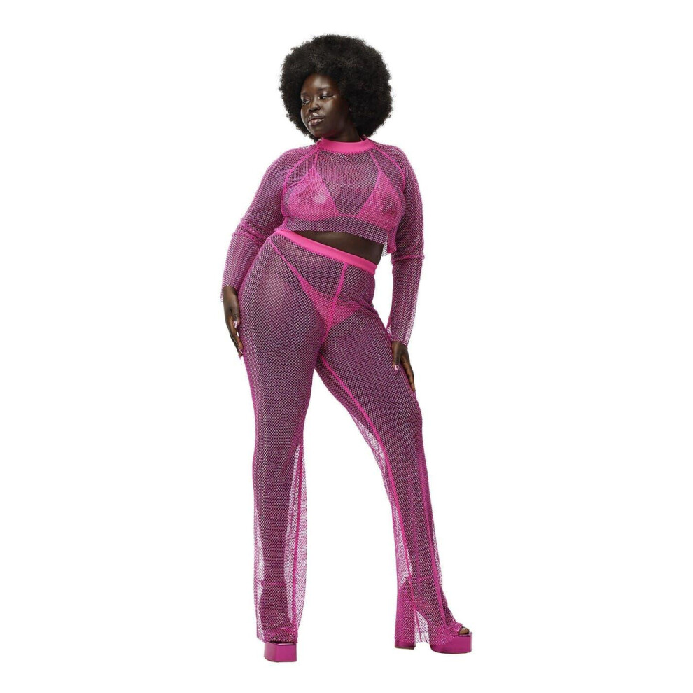 Adidas (12 Uk R, Pink) Womens/Ladies Ivy Park Trousers
