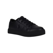 (4 UK, Triple Black) Ralph Lauren Childrens/Kids Sutton Trainers