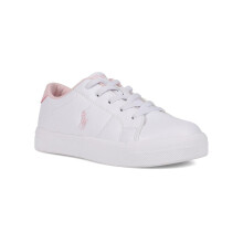 (5 UK, White/Pink) Ralph Lauren Childrens/Kids Sutton Trainers