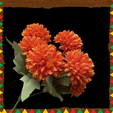 Artificial Marigold Flower Heads for Crafts 12 pcs