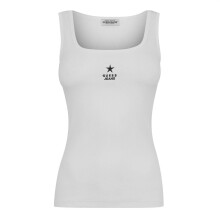 (12 UK, Pure White) Guess Womens/Ladies Star Embroidered Tank Top