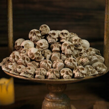 Mini Skull Figurine Resin Skeleton Head 20 Pcs