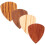 Wood Guitar Picks Assorted Colors 4 Pieces 4
