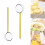 Glass Ladle Heat Resistant Round Long Handle 2 pcs 1