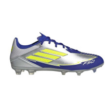 (9 UK, Silver/Blue) Adidas Mens Messi F50 Firm Ground Football Boots