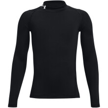 (13 Years, Black) Under Armour Childrens/Kids Compression Fitted Long-Sleeved Base Layer Top
