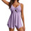 Women's Tankini Swimsuit with Tummy Control and Tie-Front 1