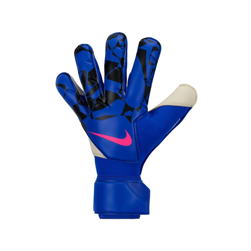 Photos - Goalkeeper Gloves Nike   Unisex Adult Vapor Geometric Pattern  (9, Blue/Black)