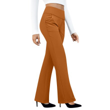 Women's High Waist Yoga Pants Ginger Yellow M
