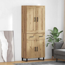 vidaXL Highboard 2 stk. Artisan-Eiche 69,5 x 34 x 180 cm