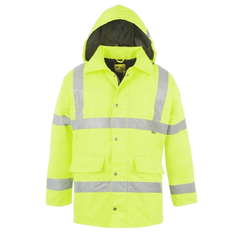 Dunlop (Xxl, Yellow) Unisex Adult Hi-Vis Safety Parka