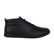 (7 UK, Black) Lee Cooper Mens Finch Faux Leather Flat Chukka Boots
