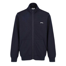 (XXL, Navy) Slazenger Mens Logo Polycotton Full Zip Jacket