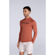 (L, Rust) Animal Mens Sonny Logo Rash Guard