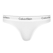 (14 UK, White) Calvin Klein Womens/Ladies Logo Cotton Blend Thong