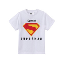 (11-12 Years, White/Red) Superman Childrens/Kids Logo T-Shirt