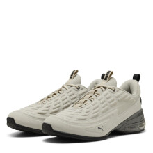 (10 UK, Desert Dust) Puma Mens Meza Logo Trainers