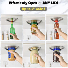 Jar Openers for Seniors,Under Cabinet Jar Openers for Weak Hands,Jar Lid&Bottle Cap Opener Tool,Under Counter Can Opener