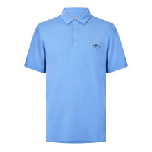 (S, Vista Blue) Callaway Mens Herringbone Golf Polo Shirt