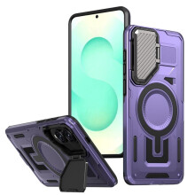 Purple Rugged Magnetic Case for Samsung Galaxy S25 Edge 5G