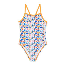 (7-8 Years, Purple) Slazenger Girls Abstract Spaghetti Strap One Piece Swimsuit