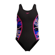 Speedo Girls Hyperboom Patterned One Piece Swimsuit
