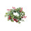 Christmas Candle Ring Wreath with Red Berries and Pine Cones 1