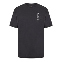 (XS, Black) Timberland Mens Logo Crew Neck Relaxed Fit T-Shirt
