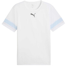 (XL, White/Blue) Puma Mens Individual Rise Jersey Performance T-Shirt
