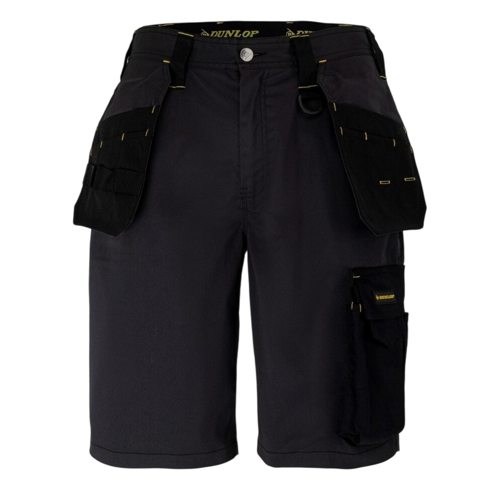 Dunlop (M, Charcoal/Black) Mens On Site Work Shorts