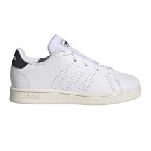 (10 UK Child, White) Adidas Childrens/Kids Advantage Trainers