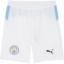 (L, White) Puma Mens 2025/2026 Manchester City FC Home Shorts