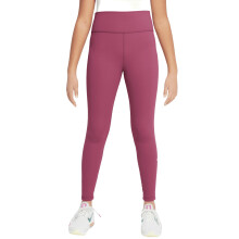 (13 Years, Medium Pink) Nike Girls One Leggings