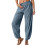 Women's Casual Cropped Pants Navy Blue Size S 1