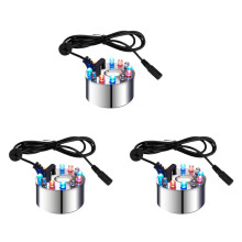 3X Brumisateur, 12 LED Atomiseur Brumisateur Fontaine D'Eau étang Machine à Brouillard Atomiseur Humidificateur D'Air pour Halloween, Noël