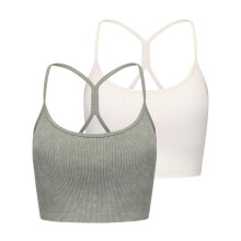 (14 UK, Green) Slazenger Womens/Ladies Snug Fit Bralette (Pack of 2)