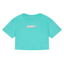 (7-8 Years, Aqua) Puma Childrens/Kids Cotton Logo T-Shirt