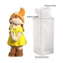 Sunflower Girl Candle Mold Silicone Garden Fairy Doll Mold
