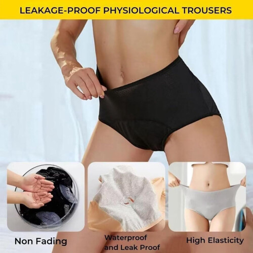 Leakproof Middle-Waisted Reusable Briefs for Women 1