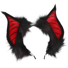 Bat Ears Headband for Teens Anime Cosplay Faux Fur