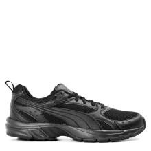 (12 UK, Triple Black) Puma Mens Milenio Tech Leather Low Trainers