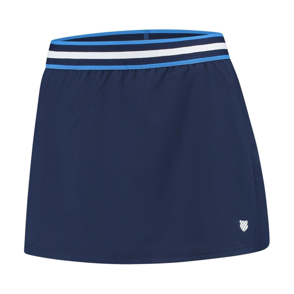 K-Swiss (12 Uk, Navy) Womens/Ladies Colour Block Tennis Skort