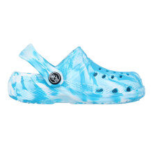 (9 UK Child, Blue) Hot Tuna Baby Marble Clogs