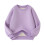 Kids Cotton Pullover Sweatshirt with Elbow Patches Purple 1