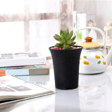 20 PcsLes Pots de Fleurs Ronds Noirs Les Pots Profonds de Taille Haute Sont Parfaits pour Les Plantes D'Intérieur et D'Extérieur, Les Graines, Les