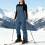Women's insulated ski bib overalls waterproof windproof 6